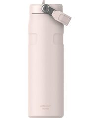 Stanley IceFlow Flip Straw 2.0 Water Bottle 24 oz | Built-In Straw for Travel and Sports | Lightweight and Leak Resistant | Insulated Stainless Steel | BPA-Free | Strawberry Cream