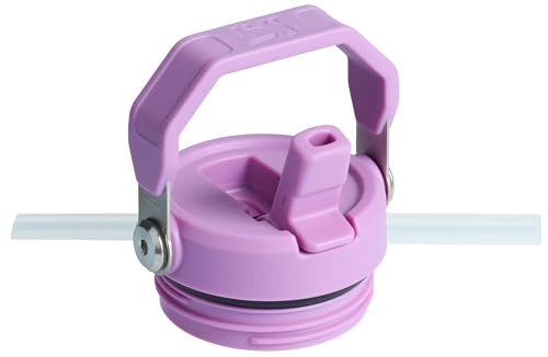 Stanley IceFlow Flip Straw 2.0 Water Bottle 24 oz | Built-In Straw for Travel and Sports | Lightweight and Leak Resistant | Insulated Stainless Steel | BPA-Free | Strawberry Cream