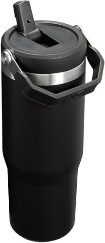 Stanley IceFlow Stainless Steel Tumbler - Vacuum Insulated Water Bottle for Home, Office or Car Reusable Cup with Straw Leak Resistant Flip Cold for 12 Hours or Iced for 2 Days, Navy, 30oz