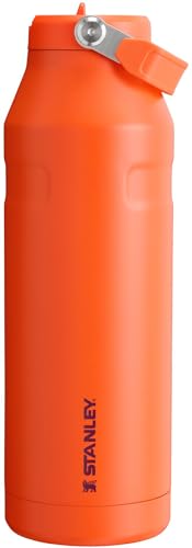 Stanley IceFlow Flip Straw 2.0 Water Bottle 24 oz | Built-In Straw for Travel and Sports | Lightweight and Leak Resistant | Insulated Stainless Steel | BPA-Free | Strawberry Cream