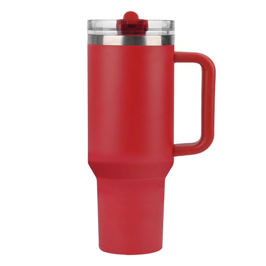 40 oz Tumbler with Handle Quenchers ProTour Detachable Flip Straw Lid Tumbler,Vacuum Insulated Tumblers with Top Leak Proof Lids and Flip Straw,Reusable Insulated Cup (A - Black White Check, 40 oz) - 7DAY'S