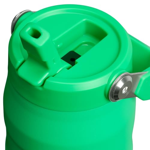 Stanley IceFlow Flip Straw 2.0 Water Bottle 24 oz | Built-In Straw for Travel and Sports | Lightweight and Leak Resistant | Insulated Stainless Steel | BPA-Free | Strawberry Cream