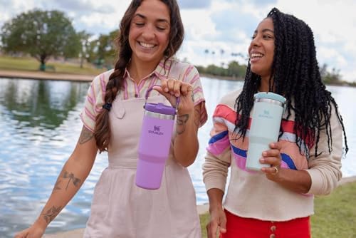Stanley IceFlow Stainless Steel Tumbler - Vacuum Insulated Water Bottle for Home, Office or Car Reusable Cup with Straw Leak Resistant Flip Cold for 12 Hours or Iced for 2 Days, Navy, 30oz