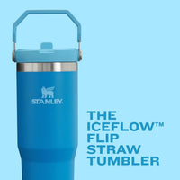 Stanley IceFlow Stainless Steel Tumbler - Vacuum Insulated Water Bottle for Home, Office or Car Reusable Cup with Straw Leak Resistant Flip Cold for 12 Hours or Iced for 2 Days, Navy, 30oz