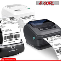 5 Core 4"x6" Direct Thermal Shipping Label 16Pk 4x6 Roll Direct 250/paper Sticker/Perforated White Mailing Labels, Commercial Grade, Premium Adhesive, Works w Most Thermal Printers - DTL 16PK - 7DAY'S