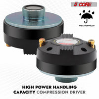 5 Core Compression Driver Titanium Voice Coil 200W Peak Audio Horn Speaker Tweeter System Super Loud - 7DAY'S