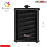 5 CORE Outdoor Speakers Pair Stereo in Wall Speaker 100W Peak Passive Mount Wired Waterproof Patio House Garage Indoor Exterior Audio System Bocinas para Casa - 10T G 2PCS - 7DAY'S