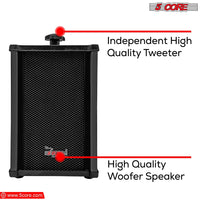 5 CORE Outdoor Speakers Pair Stereo in Wall Speaker 100W Peak Passive Mount Wired Waterproof Patio House Garage Indoor Exterior Audio System Bocinas para Casa - 10T G 2PCS - 7DAY'S