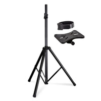 5 Core Speaker Stand Tripod Floor Tall Adjustable Up to 72 Inch DJ Studio Monitor Stands Pole Mount - SS ECO 1PK WOB - 7DAY'S