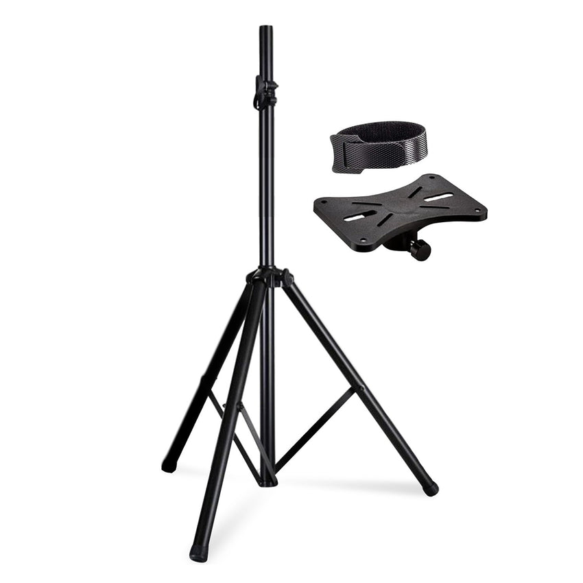 5 Core Speaker Stand Tripod Floor Tall Adjustable Up to 72 Inch DJ Studio Monitor Stands Pole Mount - SS ECO 1PK WOB - 7DAY'S