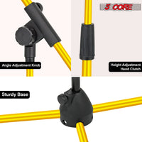 5 Core Tripod Mic Stand Floor 4Pcs Adjustable 18 to 72 Inches Sturdy Boom Arm Holder Microphone Stands Pedestal Para Microfono for Singing - 7DAY'S