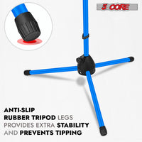 5 Core Tripod Mic Stand Floor 4Pcs Adjustable 18 to 72 Inches Sturdy Boom Arm Holder Microphone Stands Pedestal Para Microfono for Singing - 7DAY'S
