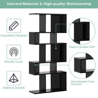 5 Cubes Ladder Shelf Corner Bookshelf Display Rack Bookcase - 7DAY'S