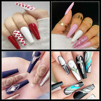 500Pcs False Nail Tips C Curve Half Cover French Nails Extra Long Fake Finger Nails For Nail Art Salons Home DIY 10 Sizes - 7DAY'S