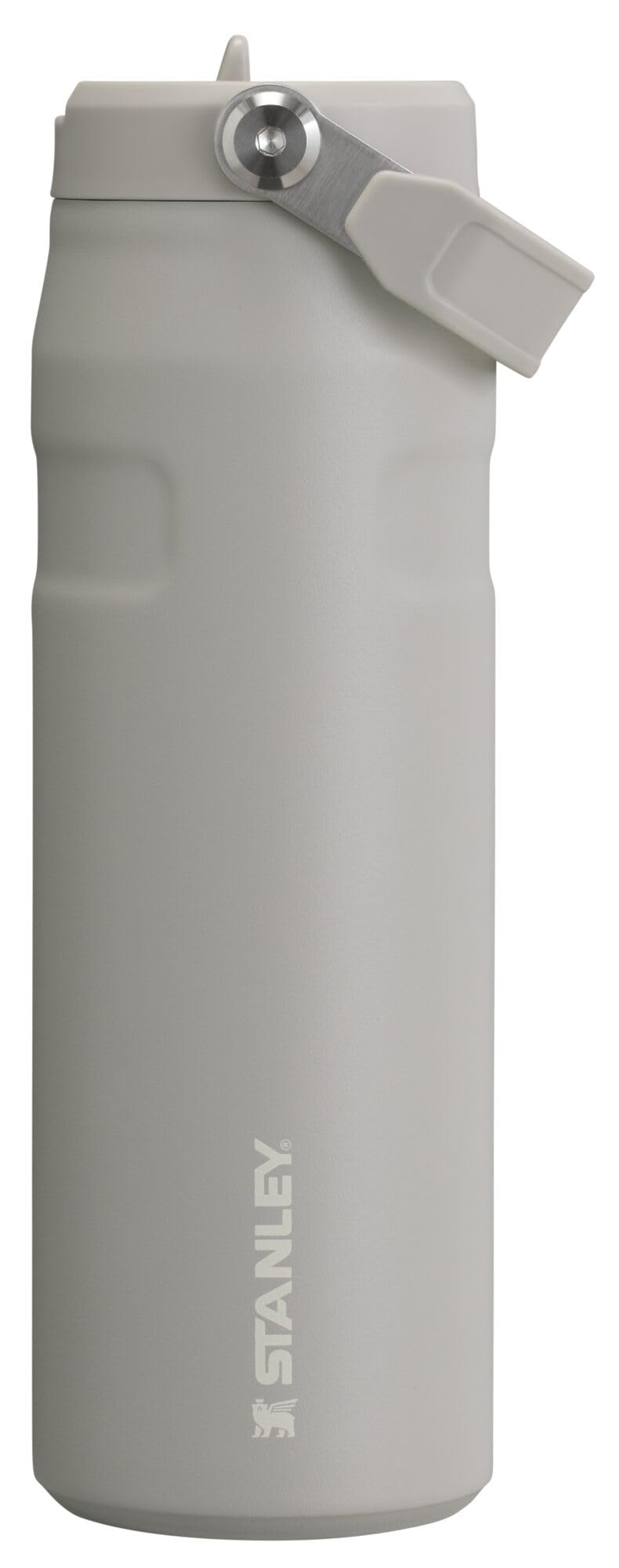Stanley IceFlow Flip Straw 2.0 Water Bottle 24 oz | Built-In Straw for Travel and Sports | Lightweight and Leak Resistant | Insulated Stainless Steel | BPA-Free | Strawberry Cream