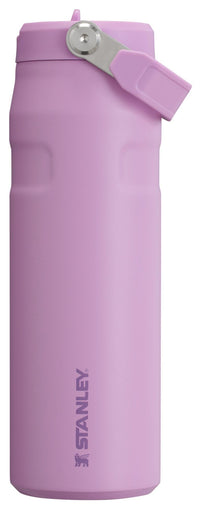 Stanley IceFlow Flip Straw 2.0 Water Bottle 24 oz | Built-In Straw for Travel and Sports | Lightweight and Leak Resistant | Insulated Stainless Steel | BPA-Free | Strawberry Cream