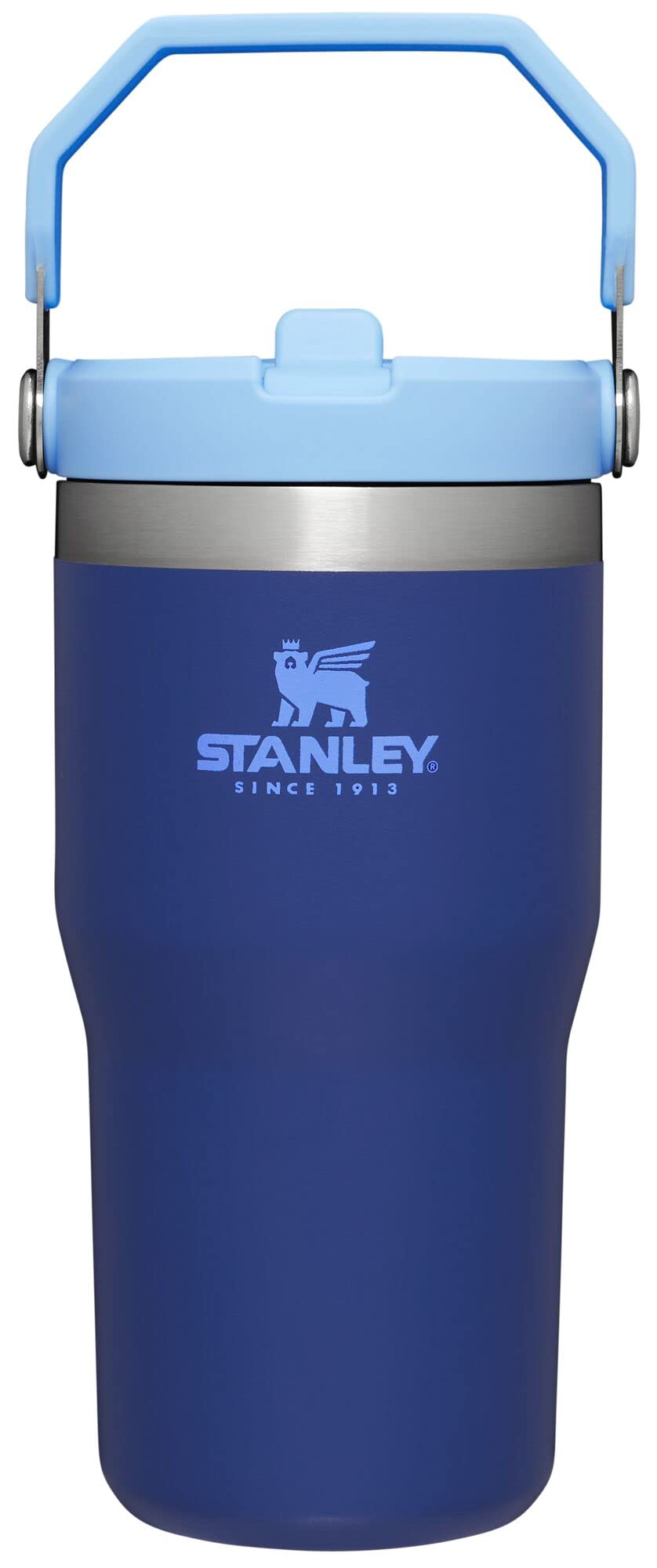 Stanley IceFlow Stainless Steel Tumbler - Vacuum Insulated Water Bottle for Home, Office or Car Reusable Cup with Straw Leak Resistant Flip Cold for 12 Hours or Iced for 2 Days, Navy, 30oz