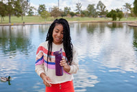 Stanley IceFlow Flip Straw 2.0 Water Bottle 24 oz | Built-In Straw for Travel and Sports | Lightweight and Leak Resistant | Insulated Stainless Steel | BPA-Free | Strawberry Cream