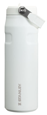 Stanley IceFlow Flip Straw 2.0 Water Bottle 24 oz | Built-In Straw for Travel and Sports | Lightweight and Leak Resistant | Insulated Stainless Steel | BPA-Free | Strawberry Cream