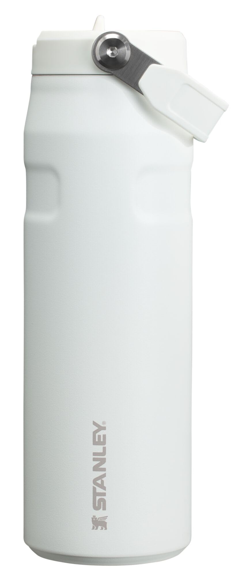 Stanley IceFlow Flip Straw 2.0 Water Bottle 24 oz | Built-In Straw for Travel and Sports | Lightweight and Leak Resistant | Insulated Stainless Steel | BPA-Free | Strawberry Cream
