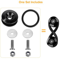 5Set Car Quick Release Bumper Fasteners Front Rear Bumper Holders Trunk Fender Hatch Lids Kit - 7DAY'S