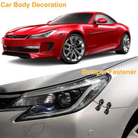 5Set Car Quick Release Bumper Fasteners Front Rear Bumper Holders Trunk Fender Hatch Lids Kit - 7DAY'S