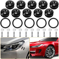5Set Car Quick Release Bumper Fasteners Front Rear Bumper Holders Trunk Fender Hatch Lids Kit - 7DAY'S