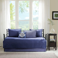 6 Piece Reversible Daybed Cover Set Navy Daybed - 7DAY'S