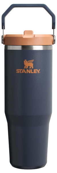 Stanley IceFlow Stainless Steel Tumbler - Vacuum Insulated Water Bottle for Home, Office or Car Reusable Cup with Straw Leak Resistant Flip Cold for 12 Hours or Iced for 2 Days, Navy, 30oz