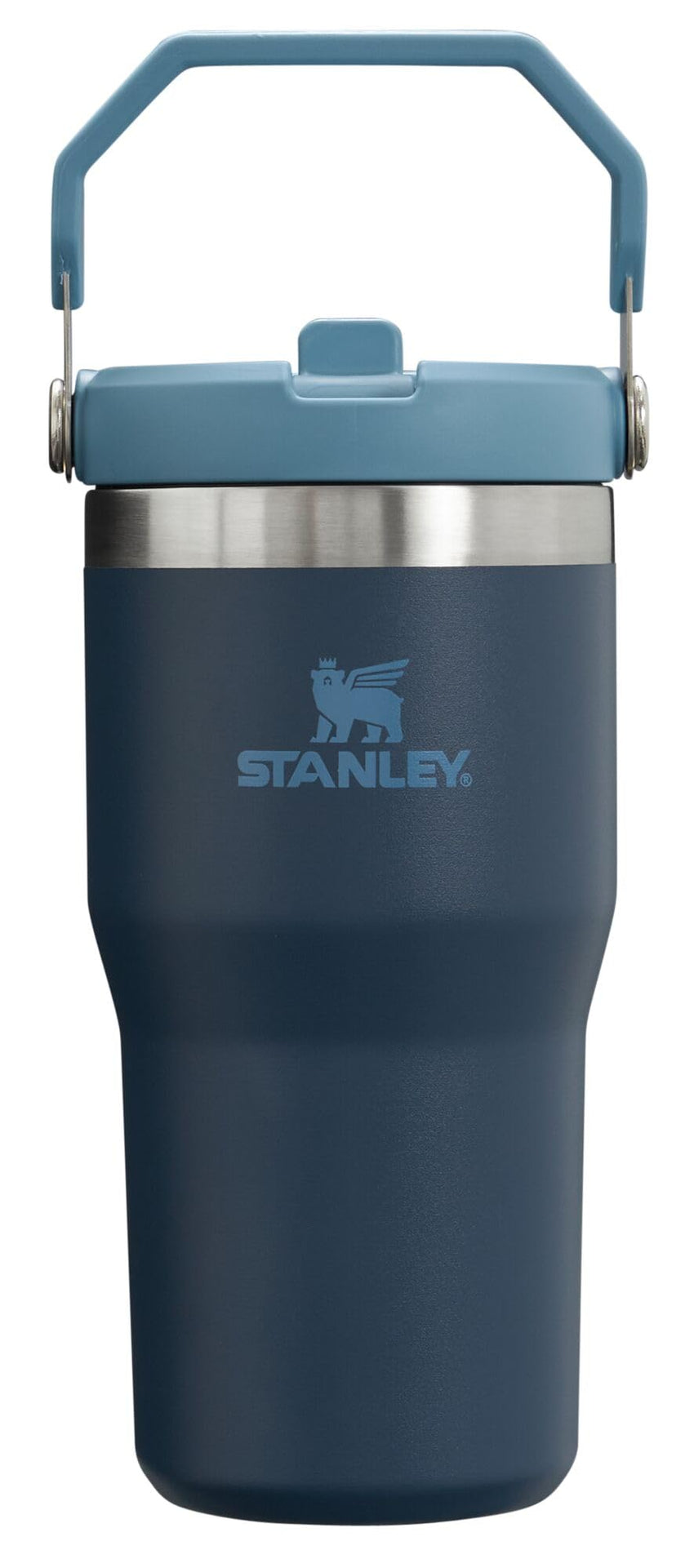 Stanley IceFlow Stainless Steel Tumbler - Vacuum Insulated Water Bottle for Home, Office or Car Reusable Cup with Straw Leak Resistant Flip Cold for 12 Hours or Iced for 2 Days, Navy, 30oz