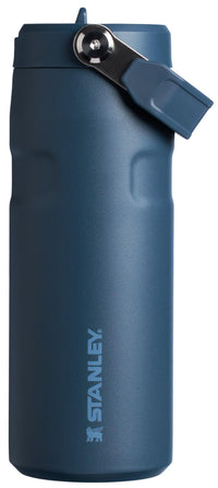 Stanley IceFlow Flip Straw 2.0 Water Bottle 24 oz | Built-In Straw for Travel and Sports | Lightweight and Leak Resistant | Insulated Stainless Steel | BPA-Free | Strawberry Cream
