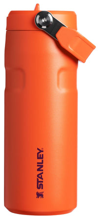 Stanley IceFlow Flip Straw 2.0 Water Bottle 24 oz | Built-In Straw for Travel and Sports | Lightweight and Leak Resistant | Insulated Stainless Steel | BPA-Free | Strawberry Cream