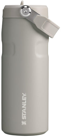Stanley IceFlow Flip Straw 2.0 Water Bottle 24 oz | Built-In Straw for Travel and Sports | Lightweight and Leak Resistant | Insulated Stainless Steel | BPA-Free | Strawberry Cream