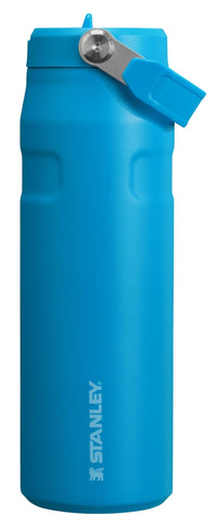 Stanley IceFlow Flip Straw 2.0 Water Bottle 24 oz | Built-In Straw for Travel and Sports | Lightweight and Leak Resistant | Insulated Stainless Steel | BPA-Free | Strawberry Cream