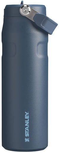 Stanley IceFlow Flip Straw 2.0 Water Bottle 24 oz | Built-In Straw for Travel and Sports | Lightweight and Leak Resistant | Insulated Stainless Steel | BPA-Free | Strawberry Cream