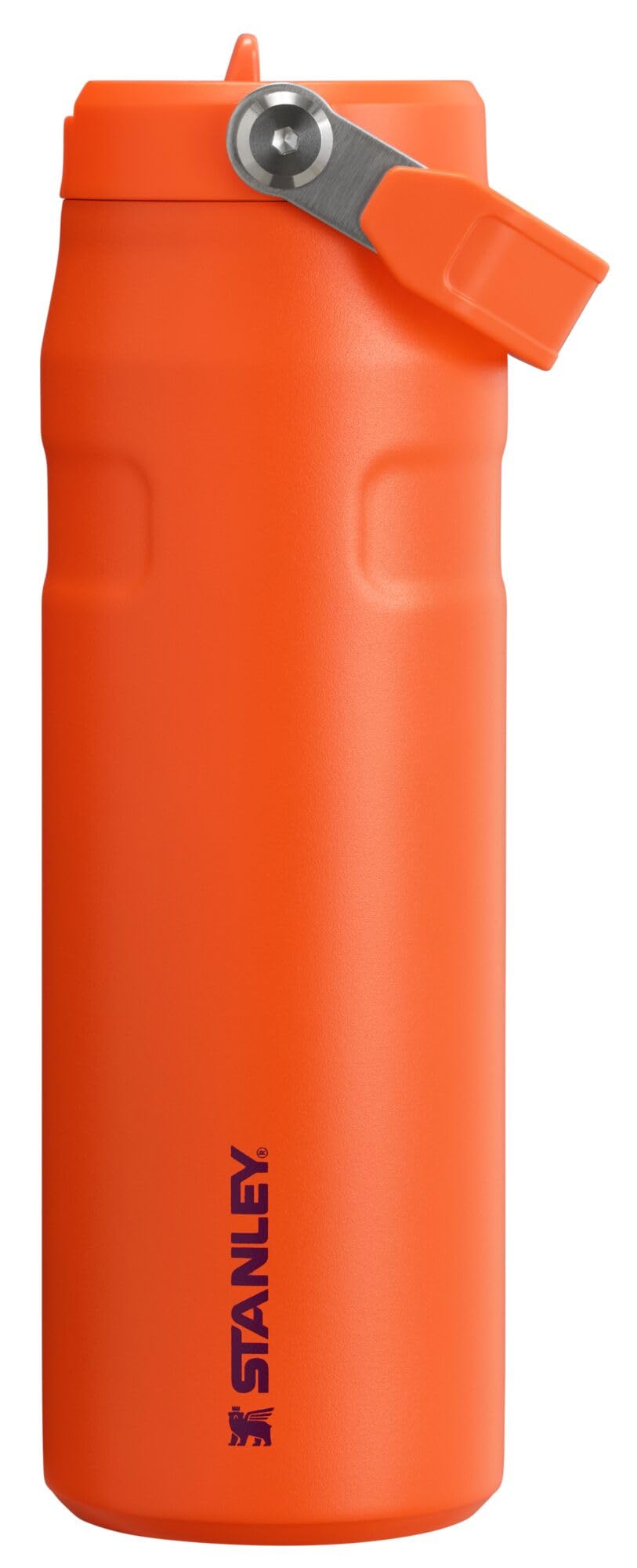 Stanley IceFlow Flip Straw 2.0 Water Bottle 24 oz | Built-In Straw for Travel and Sports | Lightweight and Leak Resistant | Insulated Stainless Steel | BPA-Free | Strawberry Cream