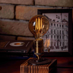 7DAY'S Edison steampunk Handmade Vintage Adjustable Pipe Lamp