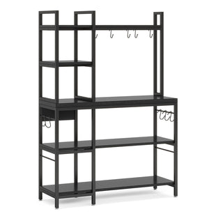 7DAY'S Kitchen Baker's Rack, 5-Tier Utility Storage Shelf with Hutch