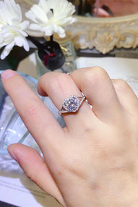 Adored 1 Carat Moissanite 925 Sterling Silver Heart Ring - 7DAY'S