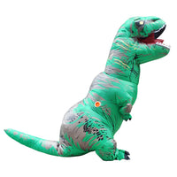 Adult Kids Mascot Inflatable Dinosaur Costumes Dino T - Rex Purim Halloween Party Costume For Carnival Cosplay Dress Suit - 7DAY'S