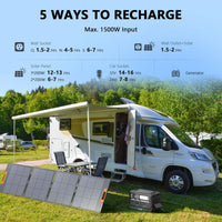 ALLWEI Portable Power Station 300W, 280Wh Solar Generator with 110V Pure Sine Wave AC Outlet, Backup Lithium Battery Generator for CPAP Outdoor RV Camping Emergency Home Use - 7DAY'S