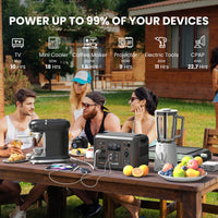 ALLWEI Portable Power Station 300W, 280Wh Solar Generator with 110V Pure Sine Wave AC Outlet, Backup Lithium Battery Generator for CPAP Outdoor RV Camping Emergency Home Use - 7DAY'S