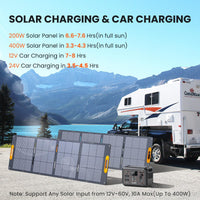 ALLWEI Portable Power Station 300W, 280Wh Solar Generator with 110V Pure Sine Wave AC Outlet, Backup Lithium Battery Generator for CPAP Outdoor RV Camping Emergency Home Use - 7DAY'S