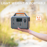 ALLWEI Portable Power Station 300W, 280Wh Solar Generator with 110V Pure Sine Wave AC Outlet, Backup Lithium Battery Generator for CPAP Outdoor RV Camping Emergency Home Use - 7DAY'S
