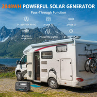ALLWEI Portable Power Station 300W, 280Wh Solar Generator with 110V Pure Sine Wave AC Outlet, Backup Lithium Battery Generator for CPAP Outdoor RV Camping Emergency Home Use - 7DAY'S