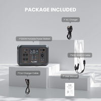 ALLWEI Portable Power Station 300W, 280Wh Solar Generator with 110V Pure Sine Wave AC Outlet, Backup Lithium Battery Generator for CPAP Outdoor RV Camping Emergency Home Use - 7DAY'S