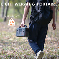 ALLWEI Portable Power Station 300W, 280Wh Solar Generator with 110V Pure Sine Wave AC Outlet, Backup Lithium Battery Generator for CPAP Outdoor RV Camping Emergency Home Use - 7DAY'S