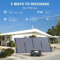 ALLWEI Portable Power Station 300W, 280Wh Solar Generator with 110V Pure Sine Wave AC Outlet, Backup Lithium Battery Generator for CPAP Outdoor RV Camping Emergency Home Use - 7DAY'S