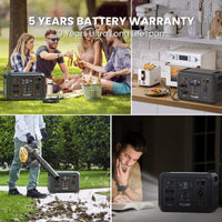 ALLWEI Portable Power Station 300W, 280Wh Solar Generator with 110V Pure Sine Wave AC Outlet, Backup Lithium Battery Generator for CPAP Outdoor RV Camping Emergency Home Use - 7DAY'S