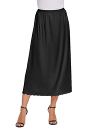 Avidlove Women's Satin Half Slip 36" Lace Long Underskirt S - XXL - 7DAY'S